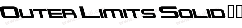 Outer Limits Solid字体转换